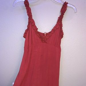 Coral strappy dresss